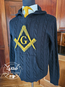 Masonic Hoodie (Cable Knit)