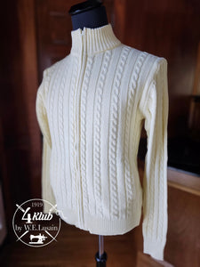 Cable Knit Full Zip (5 Colors)